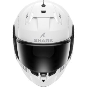 Casco integral SHARK Skwal i3 Blank SP Blanco / Plata / Antracita - Imagen 3