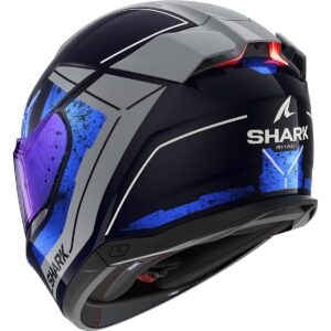SHARK Skwal i3 Rhad Blue / Chrom / Silver Full-Face Helmet - Image 2