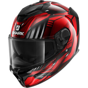 SHARK Spartan GT Micr. Replikan Glossy Black / Chrom / Red Full-Face Helmet - Image 1