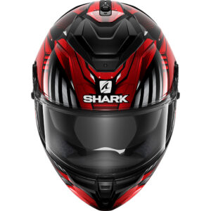 SHARK Spartan GT Micr. Replikan Glossy Black / Chrom / Red Full-Face Helmet - Image 2