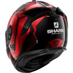 SHARK Spartan GT Micr. Replikan Glossy Black / Chrom / Red Full-Face Helmet - Image 3