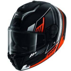 SHARK Spartan RS Byhron Mat Black / Orange / Chrom Full-Face Helmet - Image 1