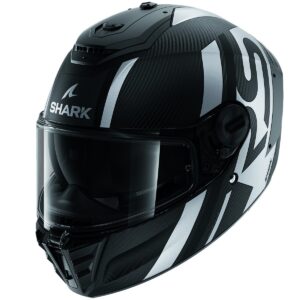 SHARK Spartan RS Carbon Shawn Mat Carbon / Black / Silver Full-Face Helmet - Image 1
