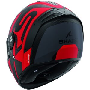 SHARK Spartan RS Carbon Shawn Mat Carbon / Red / Anthracite Full-Face Helmet - Image 3