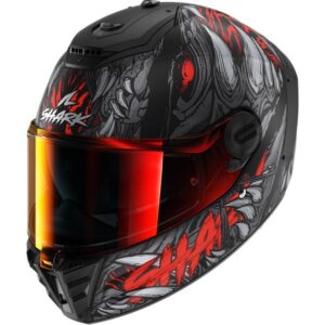 SHARK Spartan RS Shaytan MAT Black / Red / Anthracite Full-Face Helmet - Image 1