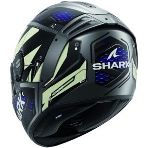 Casco integral SHARK Spartan RS Stingrey Negro Mate / Blanco / Azul - Imagen 3