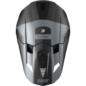 Casco de motocross SHOT Lite S10 Negro / Gris Mate 2026 - Imagen 3