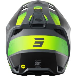 Casco de motocross SHOT Lite Ultra Amarillo Neón Mate - Imagen 2