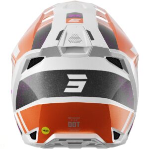SHOT Lite Ultra Orange Motocross Helmet - Image 2