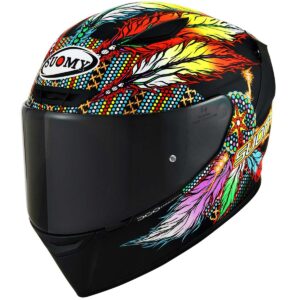 SUOMY Track-1 Chieftain Multi Matt Black Full-Face Helmet - Image 1