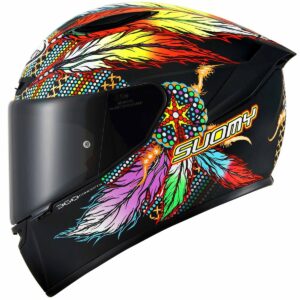 SUOMY Track-1 Chieftain Multi Matt Black Full-Face Helmet - Image 2