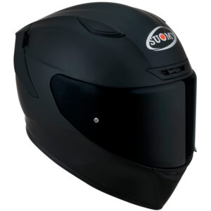 SUOMY Track 1 Plain Matt Black Full-Face Helmet - Image 2