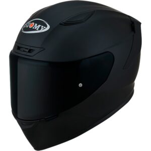 SUOMY Track 1 Plain Matt Black Full-Face Helmet - Image 1