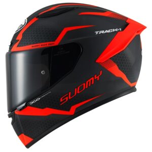 Casco integral SUOMY Track-1 Reaction Antracita Mate / Rojo - Imagen 3