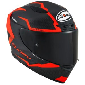 Casco integral SUOMY Track-1 Reaction Antracita Mate / Rojo - Imagen 2