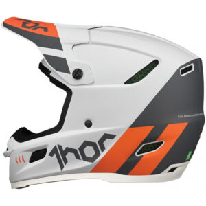Casco de motocross THOR Reflex ECE Cube Gris / Naranja 2022 - Imagen 3