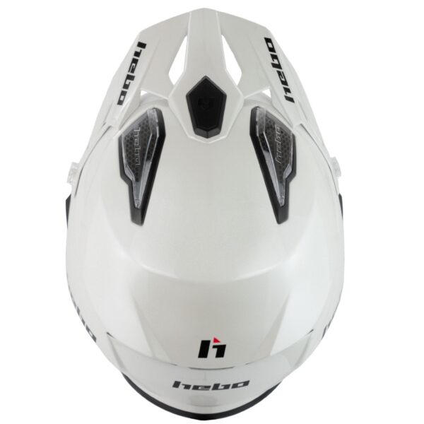 Casco jet HEBO Zone 5 Monocolor Blanco